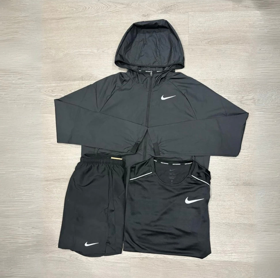 NIKE BLACK ESSENTIAL TRIO SET