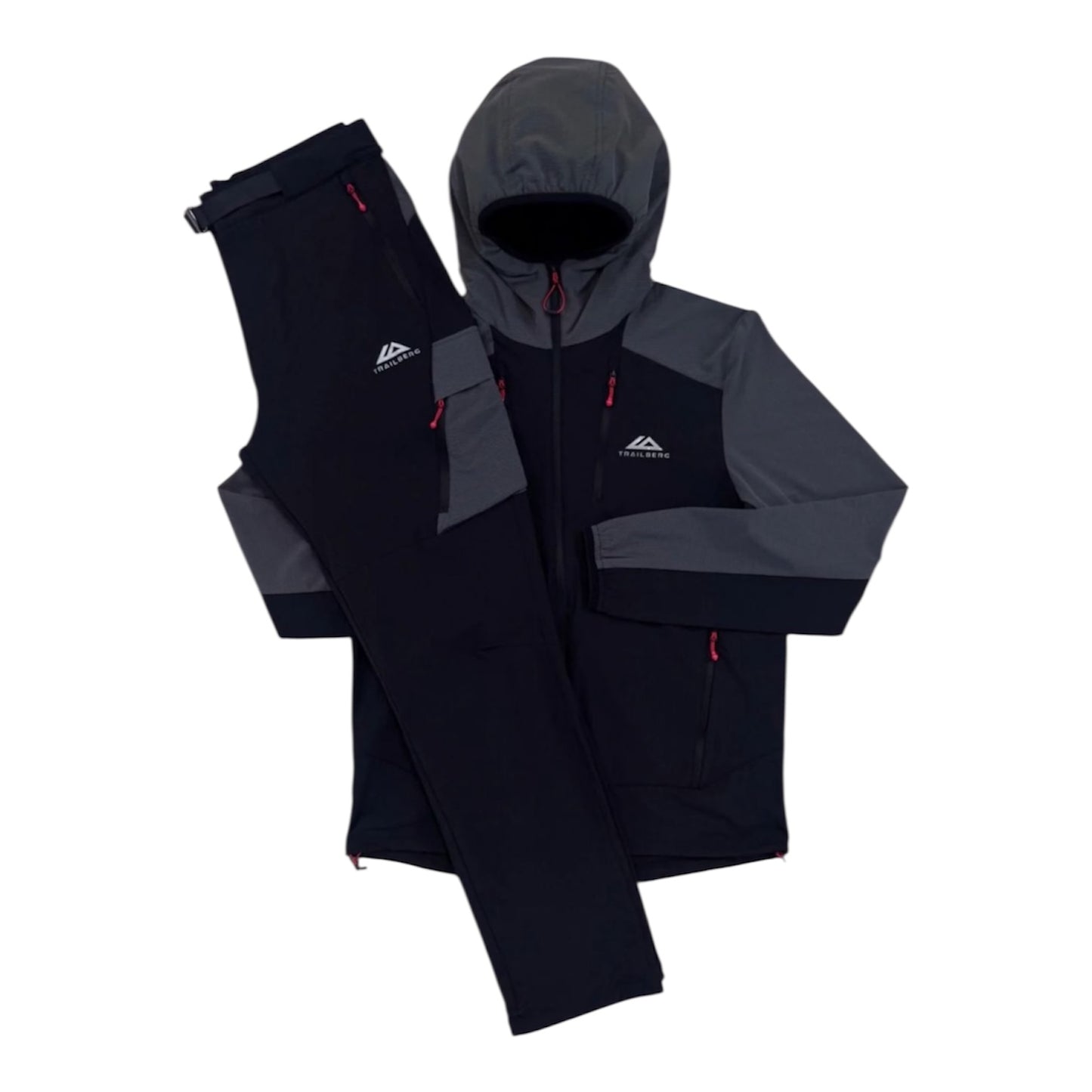 TRAILBERG BLACK / GREY FALTENJURA TRACKSUIT