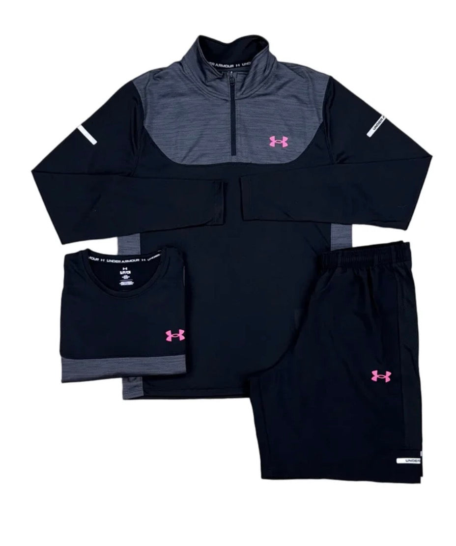 UNDER ARMOUR - TECH UTILITY 3 PIECE PINK/BLACK